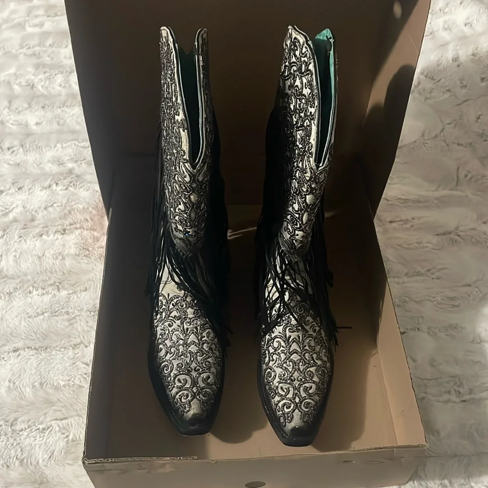 CORRAL handcrafted cowgirl boots! SIZE 10. - Picture 1 of 13